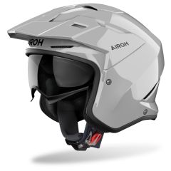 Jet Helmet Airoh KOMBAKT COLOR Concrete Grey Gloss