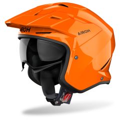 Jet Helmet Airoh KOMBAKT COLOR Orange Gloss