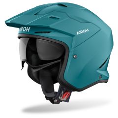 Jet Helmet Airoh KOMBAKT COLOR Petrol Green Matt
