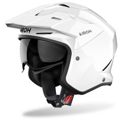 Jet Helmet Airoh KOMBAKT COLOR White Gloss