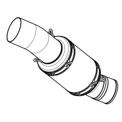 L-A10E11/TD - Exhaust Mid Pipe Akrapovic TRACK DAY Titanium Aprilia RS/Tuono V4