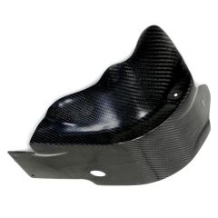 10083 - Glide plate engine case guards Leovince Carbon Fiber Kawasaki KX 250 F