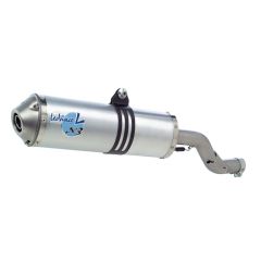 3549 - Exhaust muffler LeoVince X3 Aluminum KAWASAKI KLR 650 (97-22)