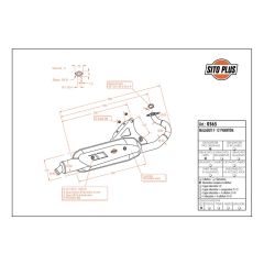 0565 - Muffler Leovince Sito 2-STROKE Malaguti F12 PHANTOM