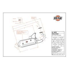 0575 - Schalldaempfer Leovince Sito 2-Takt Aprilia Scarabeo 50