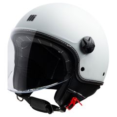 Jet Helmet Motocubo BEETLE EVO Pearl White