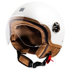 Jet Helmet Motocubo ANT Pearl White