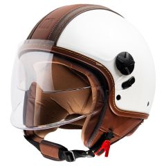 Jet Helmet Motocubo TOP CUBE Pearl White