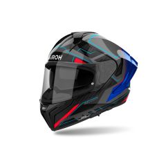 Off-Road Helmet Airoh MATRYX ROCKET Blue/Red Gloss