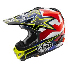 Offroad-Helm Arai MX-V EVO Stars&Stripes Fluor Yellow