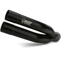 K.018.SDGB - Exhaust Muffler Mivv DOUBLE GUN BLACK KAWASAKI Z 750 (07>14)