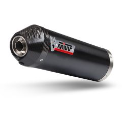 O.008.LVC - Terminale Mivv OVAL Steel Black Fondello Carbonio KYMCO AK550