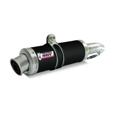 K.028.LXB - Silencer Exhaust Mivv GP Steel Black Kawasaki Z 750 R Z750R '11>