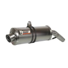 K.018.LX2 - Silencer Exhaust Mivv Oval Inox Kawasaki Z750 A 750 07/12 Approved.