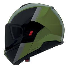 Flip-Up Helmet Nolan N120-1 VERNICIATURA SPECIALE 354 Verde metallo/Nero/Grigio