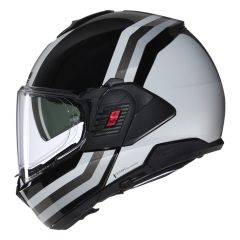 Flip-Up Helmet Nolan N120-1 LINEO 348 Nero / Bianco / Argento