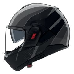 Flip-Up Helmet Nolan N120-1 FLUENTE 361 Grigio lava / Nero / Antracite
