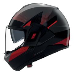 Flip-Up Helmet Nolan N120-1 CICLONE 364 Grigio lava / Nero / Rosso