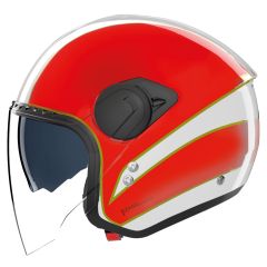 Jet Helmet Nolan N20-2 VISOR TRICOLORE 346 Bianco / Verde / Rosso