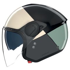 Jethelm Nolan N20-2 VISOR BLOCCO 354 Nero / Avorio / Verde Grigio / Antracite