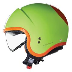 Jet Helmet Nolan N21 OCIO 344 Verde impulso / Arancione