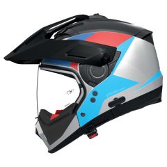 Casque Cross-Over Nolan N70-2 X TURBINE 350 Bianco / Nero / Blu / Rosso