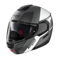 Helmet Flip-Up Nolan N90-3 WILCO N-COM 28 Flat Lava Grey