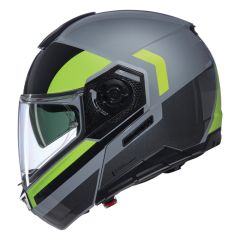 Flip-Up Helmet Nolan N90-3 ROBOTO 346 Grigio / Nero / Giallo