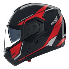 Flip-Up Helmet Nolan N90-3 SINCRONO 350 Nero / Rosso / Bianco
