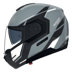 Flip-Up Helmet Nolan N90-3 SINCRONO 352 Grigio / Nero / Bianco