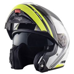 Helmet Flip-Up Full-Face NOS NS-8 Dynamic Fluor Yellow