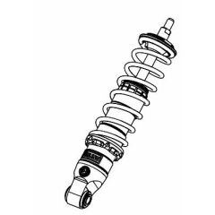 PI701 - Amortiguador Ohlins STX 36 S36D 16,5-26,5 N/mm Vespa Sprint 150 (14-16)
