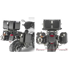 PLO6425CAM Side case holder Givi PL ONE-FIT Trekker Outback TRIUMPH Tiger 900