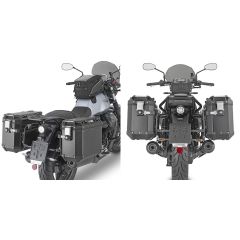 PLO8206CAM - Portavaligie Laterale Givi PL ONE-FIT MK CS OBK Moto Guzzi V7 Stone