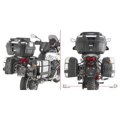 PLO8209MK - Portamaletas lateral Givi PL ONE-FIT estuches MK® MOTO GUZZI V85 TT