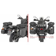 PLO9230CAM - Side case holder Givi PL ONE-FIT CFMOTO 800 MT-X (25-26)