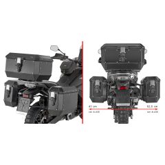 PLO9230MK - Side case holder Givi PL ONE-FIT Monokey CFMOTO 800 MT-X (25-26)