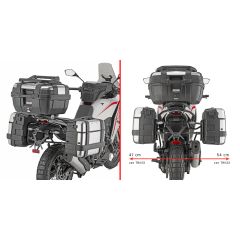 PLO9352MK - Seitenkofferhalter Givi PL ONE-FIT MK MOTO MORINI X-Cape 700 (25-26)