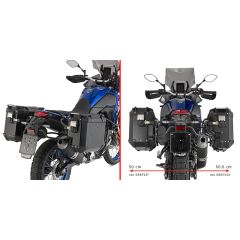 PLOS2145CAM - Side case holder Givi PL ONE-FIT Trekker OBK YAMAHA Ténéré 700