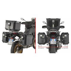 PLOS9651CAM - Support valise latérale Givi PL ONE-FIT T. Outback KOVE 800 X Pro