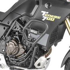 Protector de motor tubular GIVI Negro diámetro 25mm Yamaha ténéré 700 (21-22)