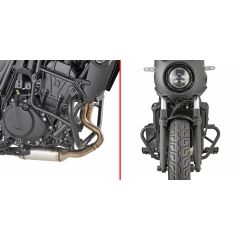 TN4134 - Tubular engine guard Givi Black KAWASAKI Eliminator 500 (24)