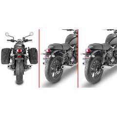 TR6407 - Rapid release holder Givi REMOVE-X soft side bags Triumph Street Twin