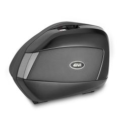 V35NT - Par Maletas Laterales Givi V35 TECH Negro Catadiottri Trasparenti 35lt