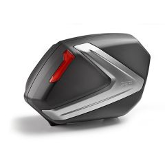 V37N - Givi Paar Seitenkoffer Monokey Schwarz Mit Rot Reflektoren 37 lt