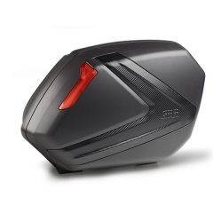 V37NN - Givi Paar Seitenkoffer Monokey Schwarz Rot Reflektoren Carbon Cover 37LT