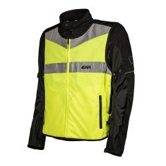 Givi Gilet haute visibilité avec bandes réfléchissantes Jaune Fluo