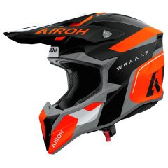 Offroad-Helm Airoh WRAAAP CONQUER Orange Matt
