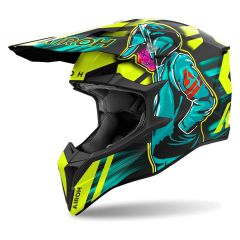 Casque Tout-Terrain Airoh WRAAAP CYBER Yellow Matt