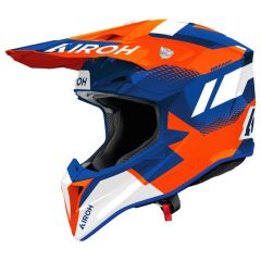 Off-Road Helmet Airoh WRAAAP VISION Orange/Blue Gloss
